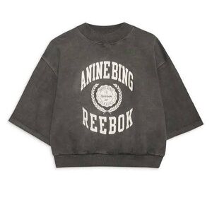 Anine Bing X Reebok Crop Sweatshirt